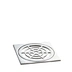 Chrome Square brass floor drain